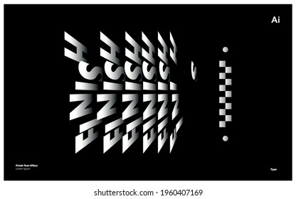 race of letters and finish line