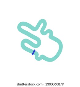 race map doodle icon