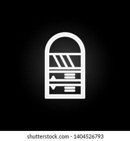race neon icon. Elements of motor sports set. Simple icon for websites, web design, mobile app, info graphics