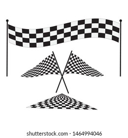 Race rally checkered speed flag