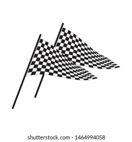 Race rally checkered speed flag