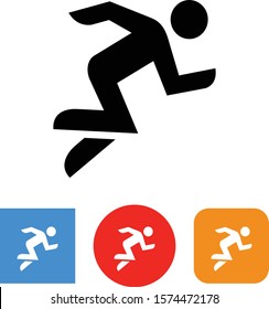 Race Runner Sprinter Vector Icon