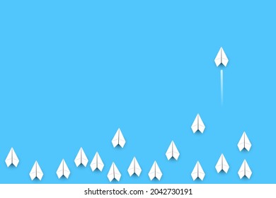 	
A race of soaring paper rockets business competition, leadership	
