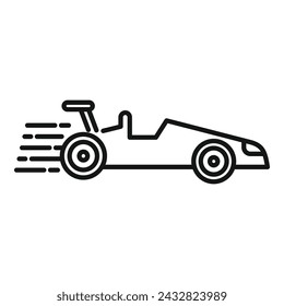 Race speed car icon outline vector. Car meter scale. Fast boost