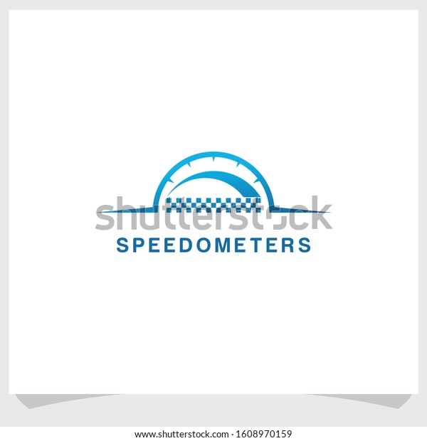 race speedometers logo design vector, technology\
logo design template