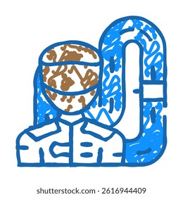 race sport doodle icon sketch vector. race sport sign. isolated symbol illustration
