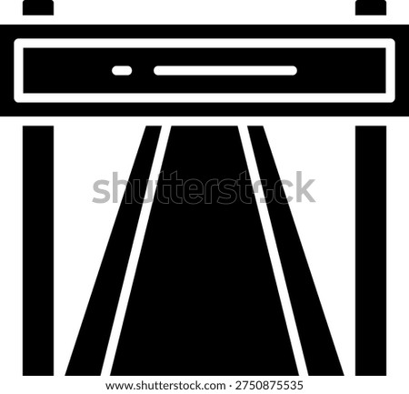 Race Start Line Banner Icon