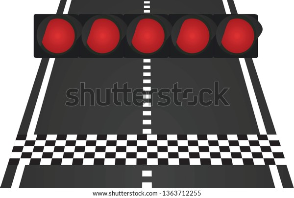 Race stop lights. vector\
illustration