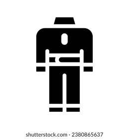 race suit glyph icon illustration vector graphic. Simple element illustration vector graphic, suitable for app, websites, and presentations isolated on white background