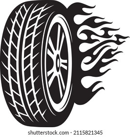 2,975 Black flaming vector wheel Images, Stock Photos & Vectors ...