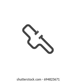 Race track icon on white background. Race track vector logo illustration isolated sign symbol. Modern pictogram for web graphics