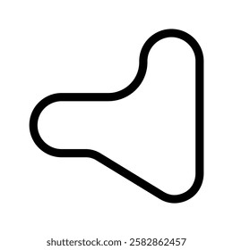 Race Track Icon Vector Symbol Design Illustration