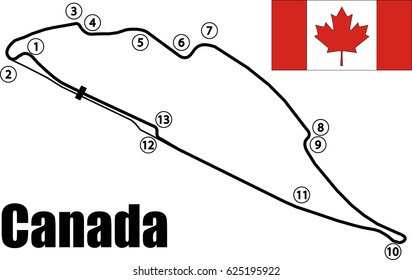 Race track map