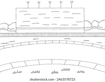 Race track sport graphic black white sketch illustration vector 