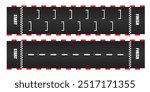 Race Track. Start and finish line racing. Start or finish on car race.