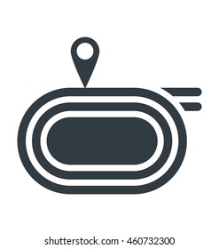 Race Track Vector Icon