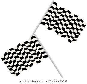 race waving flag vector illustration. Good for banner, poster, greeting card, party card, invitation, template, advertising, campaign, and social media.