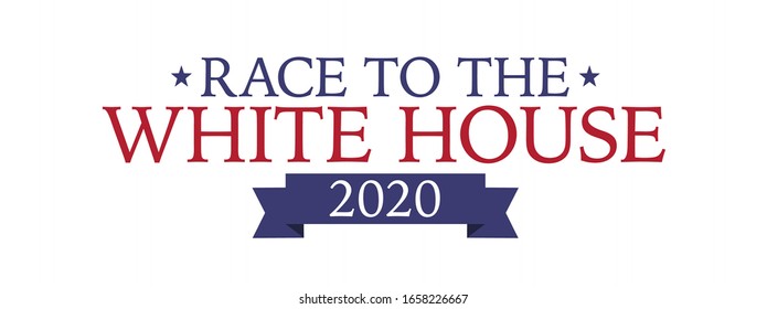 Race To The White House Vector Graphic