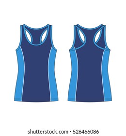 Racer Back Sport Tank Top Template