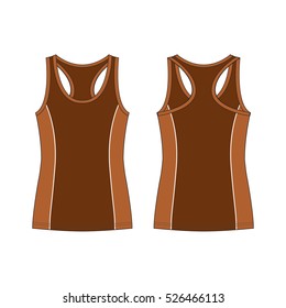 Racer Back Sport Tank Top Template