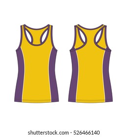 Racer Back Sport Tank Top Template