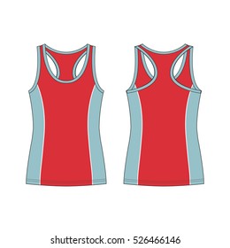 Racer Back Sport Tank Top Template