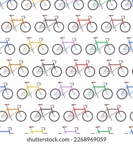 Racer bike vector cartoon seamless pattern background for wallpaper, wrapping, packing, and backdrop.