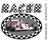 Racer Car Design in vector format you can easily use EPS Vector source file for printing, web or any other purposes without losing the quality.