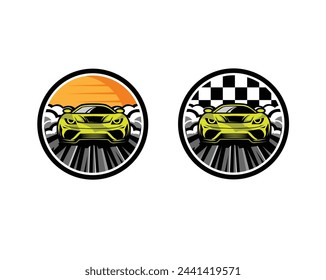 racer car on the speed