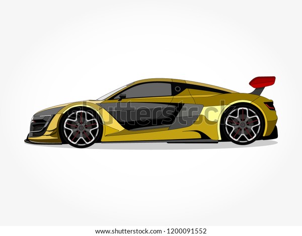 racer car vector\
illustration