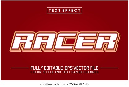 Racer-Schriftart Texteffekt bearbeitbar