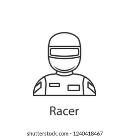 Racer icon. Element of profession avatar icon for mobile concept and web apps. Detailed Racer icon can be used for web and mobile
