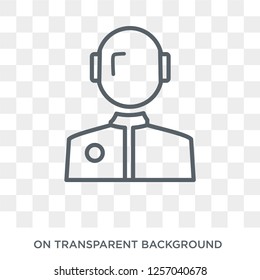 Racer icon. Trendy flat vector Racer icon on transparent background from Professions collection. High quality filled Racer symbol use for web and mobile