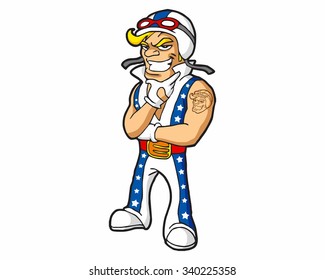 racer man character logo icon vector