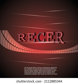 ilustración de la plantilla de diseño de vector racer