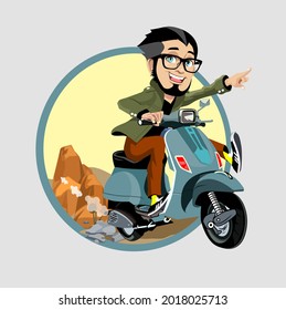racerman cartoon"fast man racer brings message