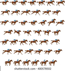 Races horse