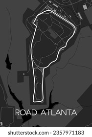 Raceway Road Atlanta Track Map Motor sports facility with a world-class track, professional amateur races driving school.