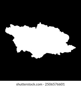 Racha Lechkhumi and Kvemo Svaneti region map, administrative division of Georgia. Vector illustration.