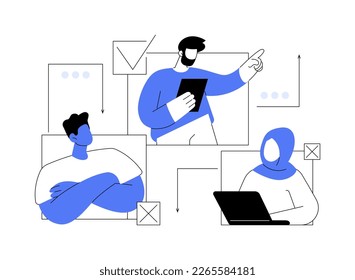 Racial discrimination abstract concept vector illustration. Discrimination based on skin colour, racial or ethnic origin, bullying and harassment, equal rights, prejudice abstract metaphor.