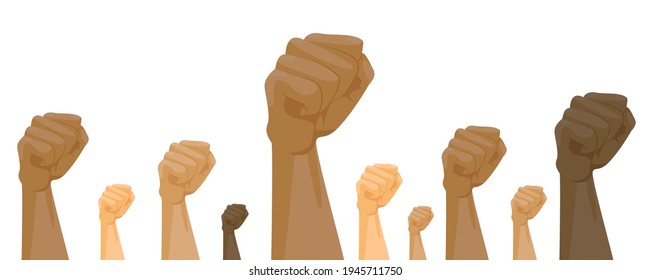 Racial equality, equality of different peoples. Equality of peoples with different skin colors, campaign against racial discrimination.