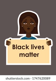 
Racial equality vector illustration set. Say no to racism. Black lives matter.