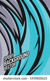 Racing abstract background. Sport line graphic for extreme jersey team, livery, vinyl car wrap and decal.