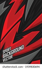 Racing abstract background. Sport line graphic for extreme jersey team, livery, vinyl car wrap and decal.
