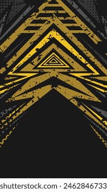 Racing abstract stripes car wrap vinyl sticker design. Sports jersey fabric template