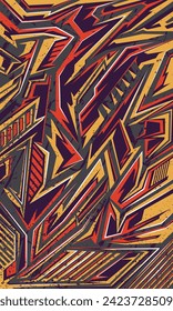 Racing abstract stripes textured background. Sports jersey design template