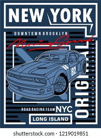 racing art design,vector graphic illustration