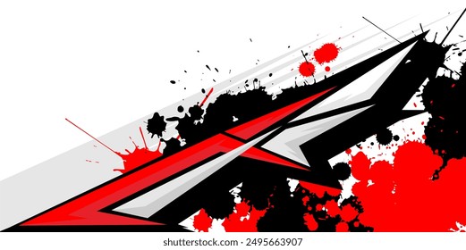 Racing Background Branding wraps design