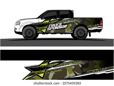 racing background for car graphic. abstract star shape with grunge camouflage design for vehicle vinyl wrap 
