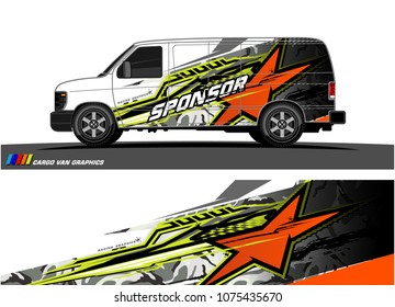 racing background for car graphic. abstract star shape with grunge camouflage design for vehicle vinyl wrap 
